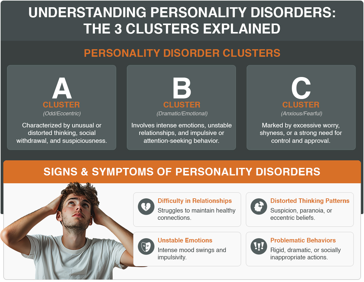 Personality Disorders 3 Three types of personality disorders and symptoms of personality disorders